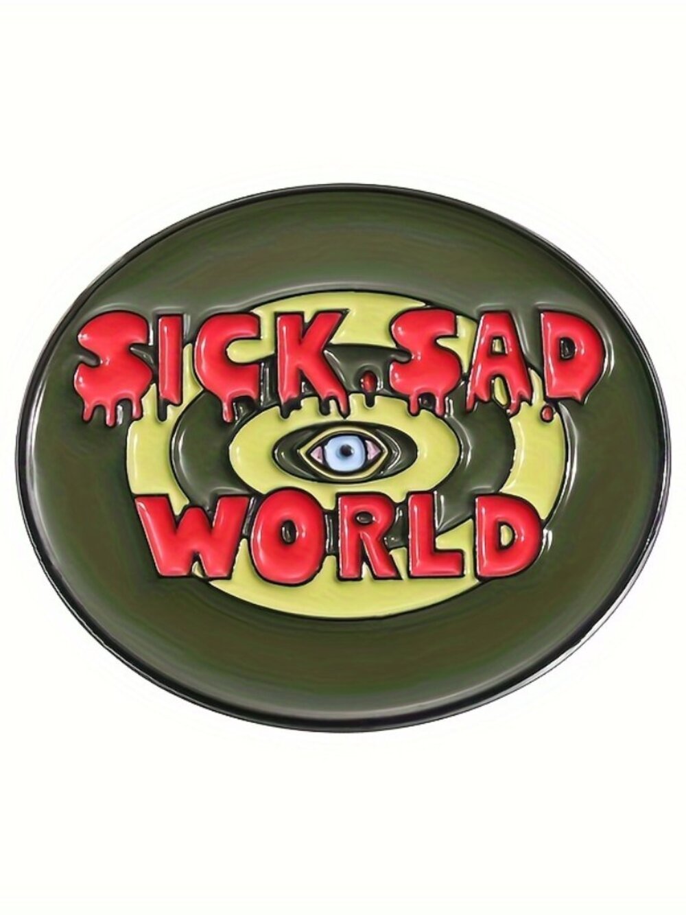 "Sick, Sad World" DARIA TV SHOW MTV OIL DRIPPED ENAMEL PIN NWT